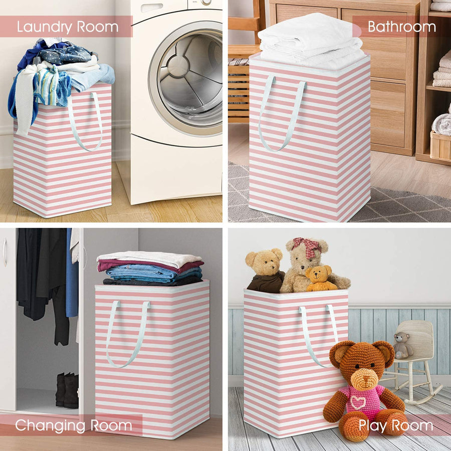 75L Collapsible Large Laundry Baskets with Easy Carry Handles Hamper Basket