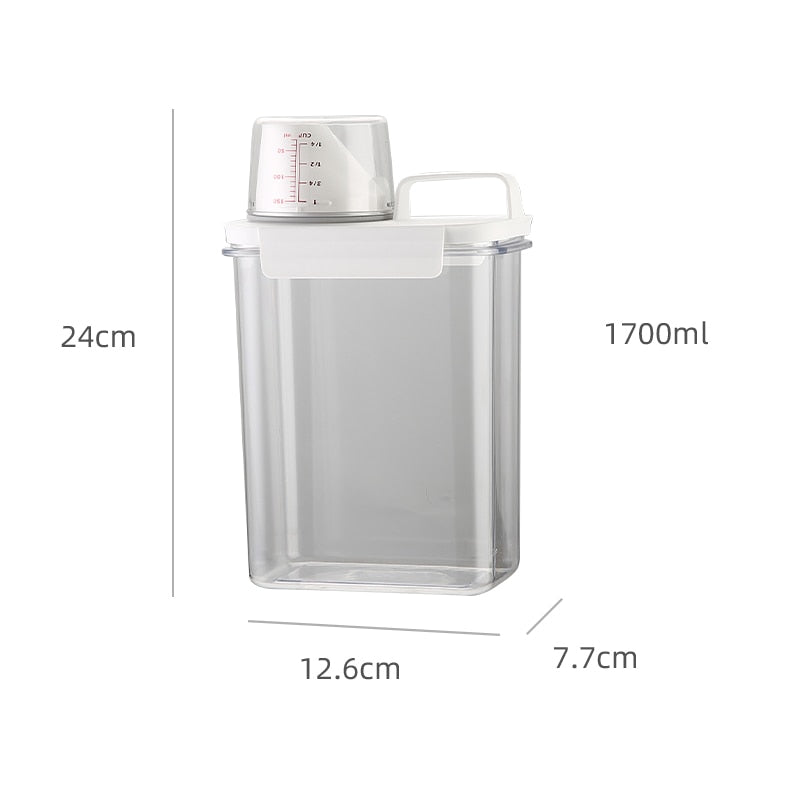 Laundry Detergent Dispenser, Rice Dispenser, Suitable for Washing Powder, Cereal Storage Containers, Pet Food Storage Container, Cereal Container