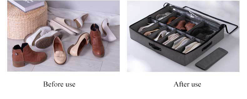 Under Bed Shoe Storage Organizer, Sturdy Underbed Shoe Boxes, Bedding Storage Organizador, Shoe Storage Cabinet, Shoe Storage for Men and Women Shoes