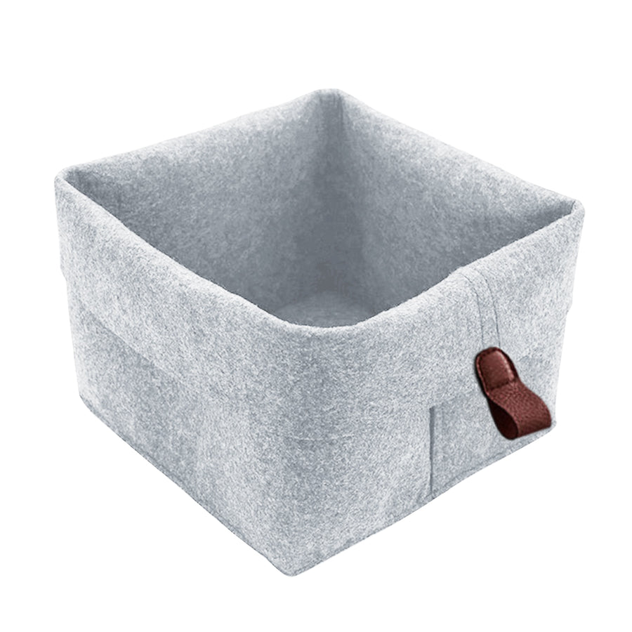1pc Nordic Felt Storage Basket Living Room Tea Table Sundries Cloth Storage